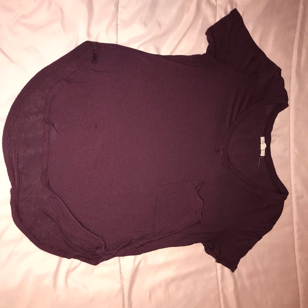 Burgundy top